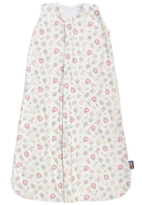 Letní spací pytel bambus zvířátka růžová Vel. 70 cm Kaarsgaren