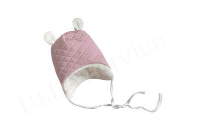 Čepička podšitá wellsoft na zavazování thermo růžová Baby Service