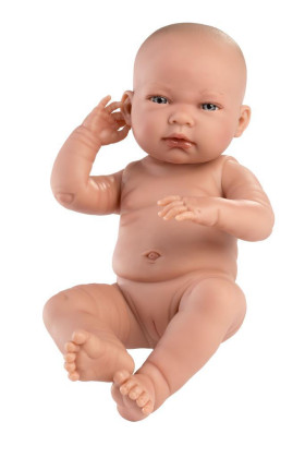 New Born holčička 84302 Llorens - realistická panenka miminko - 43 cm