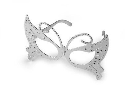 Karnevalové brýle metalické