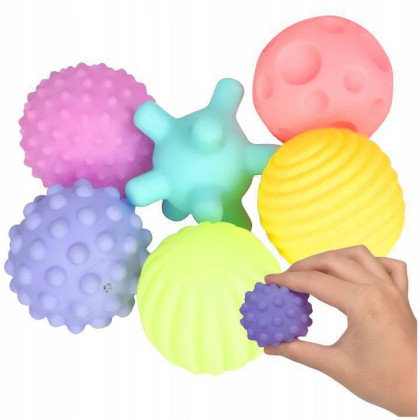 Senzorické míčky 6 ks