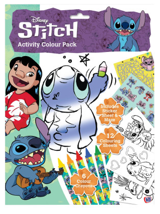 Lilo a Stitch pracovní listy s barvami