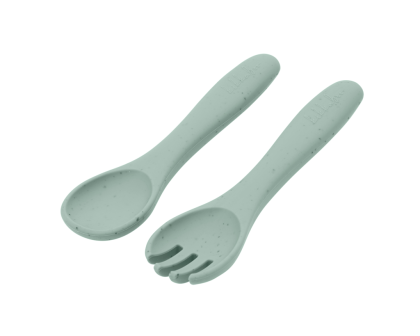 Příbor 2-dílný Platinum Silicone KikkaBoo