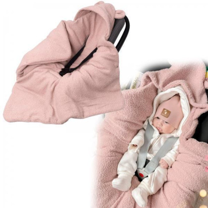 Oteplený fusák, deka s kapucí do autosedačky Beránek Baby Nellys