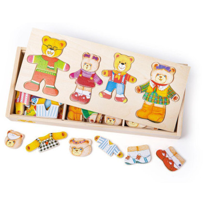 Oblékací puzzle Medvědí rodinka Bigjigs Toys