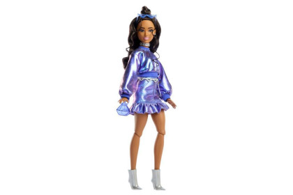 Barbie Deluxe modelka - Modré šaty
