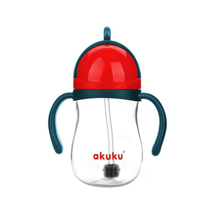 Kouzelná láhev s brčkem a závažím Akuku 280 ml