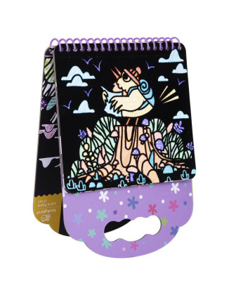 Sametové omalovánky Zvířátka 6 obrázků 8 fixů Tookyland