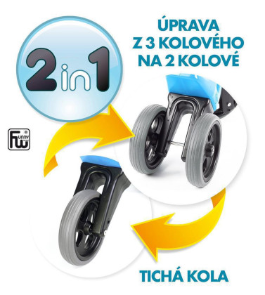 Odrážedlo Funny Wheels Sport 2v1 s gumovými koly
