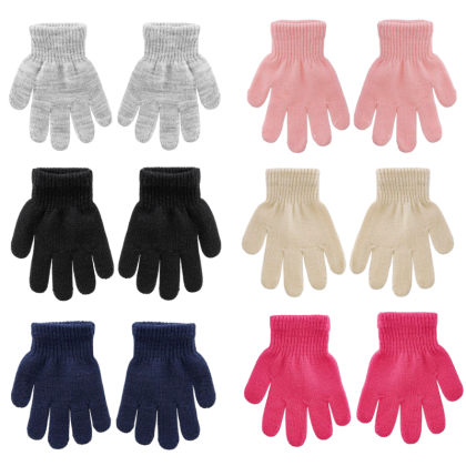 Dětské pletené prstové rukavice 1 - 2 roky