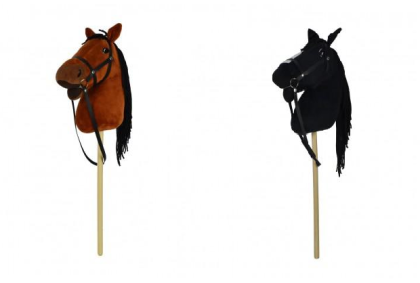 Kůň na tyči plyš 70 cm se zvukem