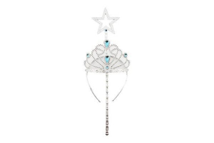 Sada krásy pro princezny korunka + hůlka 34 cm