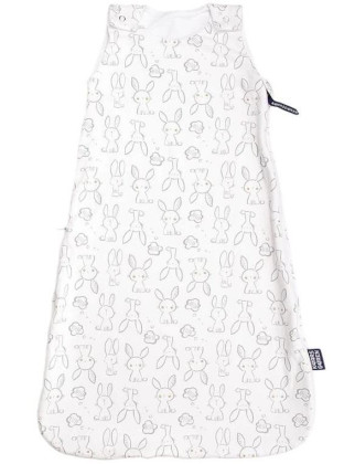 Letní spací pytel se zipem na boku zajíc smetanový