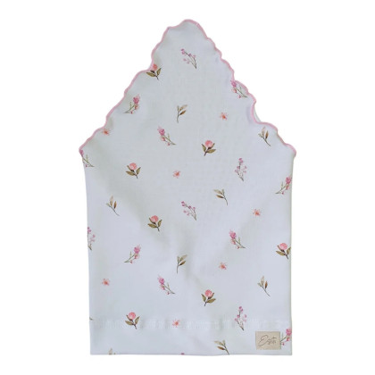 Dívčí šátek na hlavu Jemný kvítek - bílý Esito 