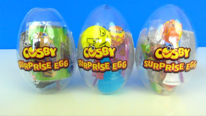 Cosby Crystal egg 12cm - lízátko,hračka a samolepka 12druhů