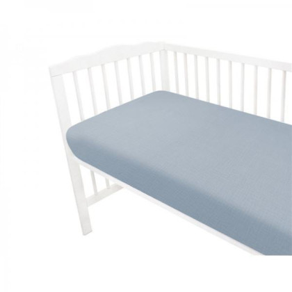 Mušelínové prostěradlo do postýlky 60 x 120 cm Nature double Baby Nellys