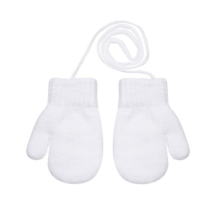 Zateplené zimní rukavice se šňůrkou třpytivé 4 - 6 let