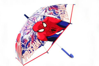 Deštník Spiderman průhledný vystřelovací