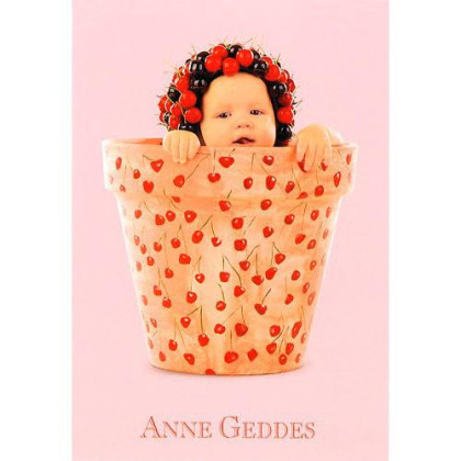 Blahopřání mini Anne Geddes - Růžová třešinka