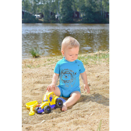 Overal tenký krátký Outlast® UV 50+ - azurová