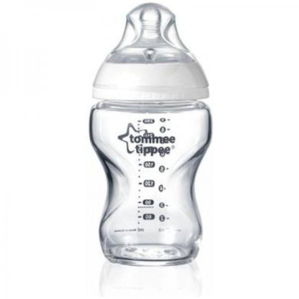 Kojenecká láhev C2N 250 ml skleněná, 0 m+ Tommee Tippee 