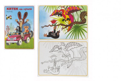 Omalovánky Krtek na výletě 14,5x21 cm