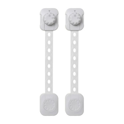 Uzávěr bezpečnostní univerzální TWIST 'N LOCK 2 ks bílá