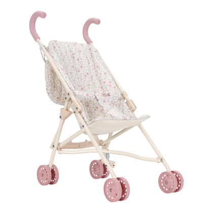 Kočárek pro panenky golfky skládací Soft Flowers Little Dutch