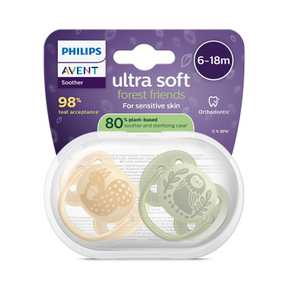 Šidítko Ultrasoft Premium neutral 6-18 m obrázek 2 ks Philips Avent