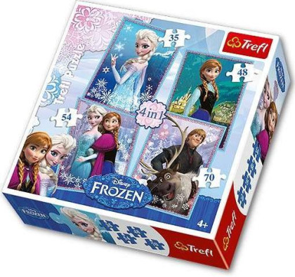 Puzzle Ledové království Frozen 4v1