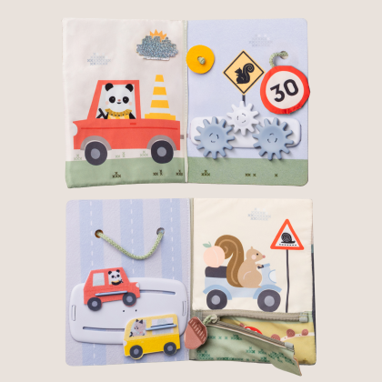 Knížka s aktivitami do auta Busy Book Taf Toys
