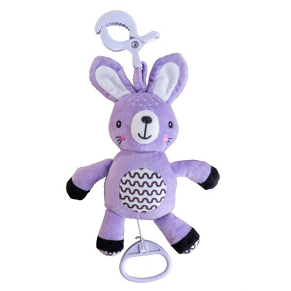 Natahovací hrací strojek plyš 30 cm závěs na postýlku/kočárek Babyted