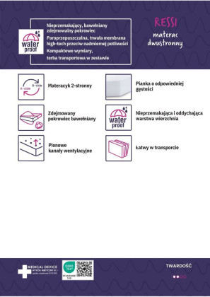 Cestovní matrace Ressi 120 x 60 x 6 BabyMatex
