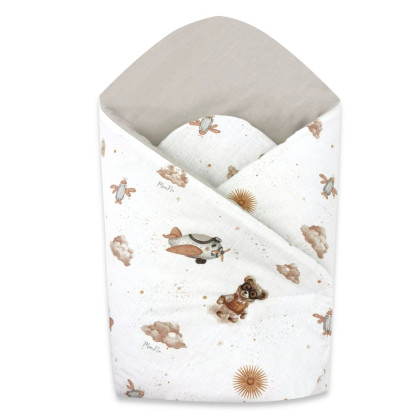 Novorozenecká zavinovačka bavlna Méďa pilot