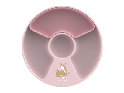 Dětský talíř dělený Little Dutch Fairy Garden