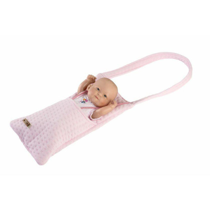 New Born holčička realistická panenka miminko s celovinylovým tělem - 25 cm Guca