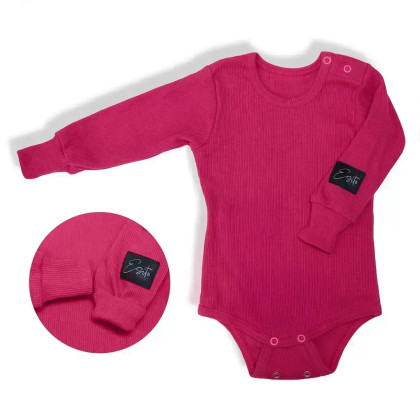 Rostoucí body žebrované Hot pink - růžová Esito