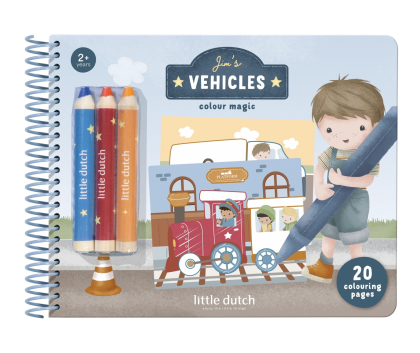 Omalovánky s pastelkami Doprava Jim