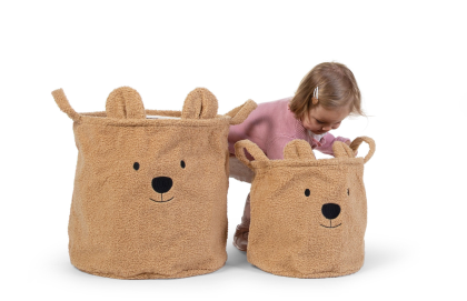 Koš na hračky Teddy Beige 30 x 30 x 30 cm Childhome