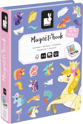 Magnetibook Jednorožec Magnetická kniha pro děti Janod