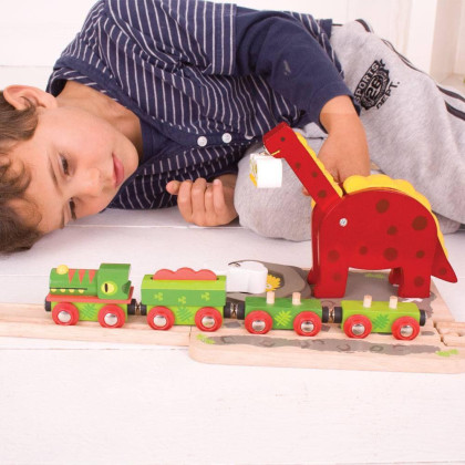 Dinosauří jeřáb Bigjigs Rail
