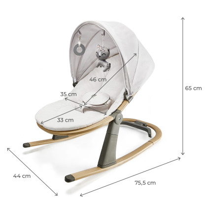 Lehátko Elsu Grey do 9 kg Kinderkraft
