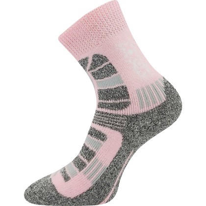 Ponožky dětské zimní Traction vlněné růžové