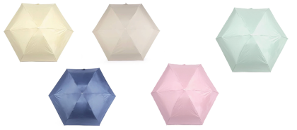 Skládací mini deštník s pevným pouzdrem