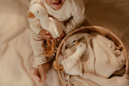Husa plyšová 17 cm Newborn Naturals Little Dutch