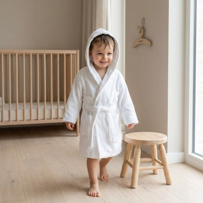 Dětský froté župan New Baby white