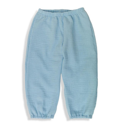Dětské mušelínové kalhoty Luca Blue Esito