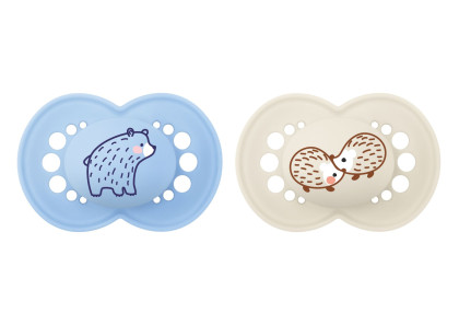 Šidítko Original Colors of Nature silikon 6 m+ se steril. boxem 2 ks MAM