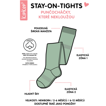 Dětské punčocháče Stay-on-Tights Off White