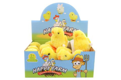 Skákací kuřátko 9 cm